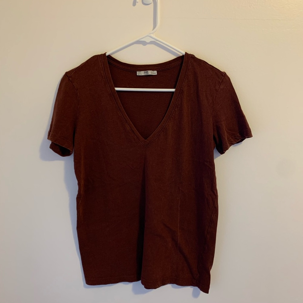 zara v neck